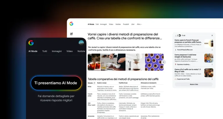 AI Mode arriva anche in Italia!